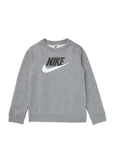 Nike Sportswear Club + HBR Crew 2 Tee (Little Kids/Big Kids)