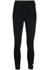 Nike Swoosh-print 7/8 performance leggings