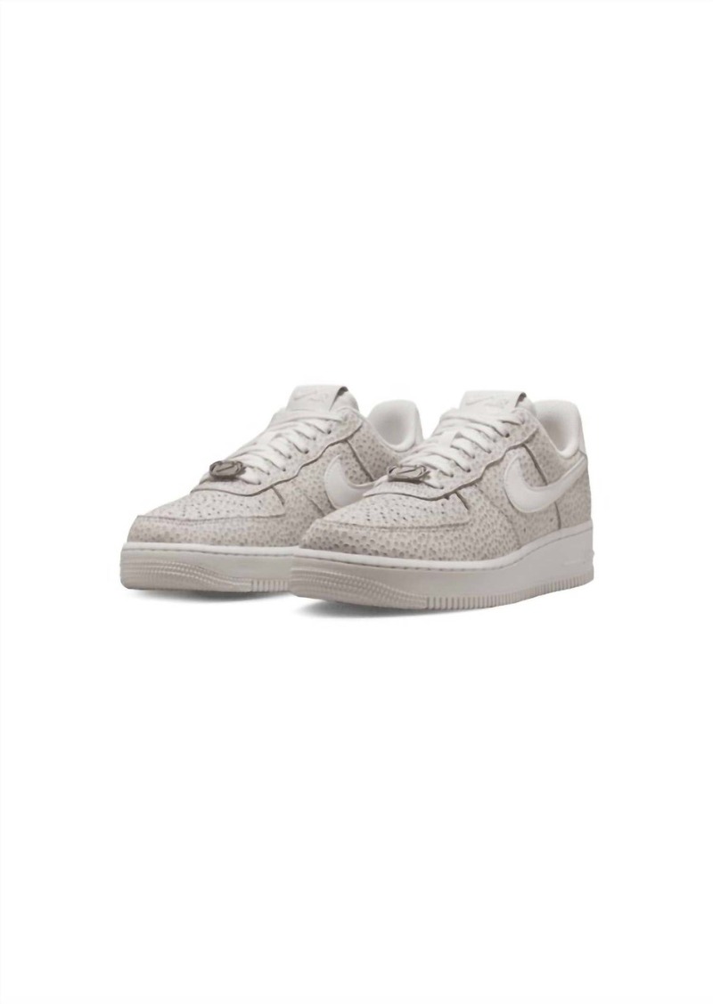 Nike Women's Air Force 1 '07 Prm Sneakers In Phantom/metallic Silver-Sail