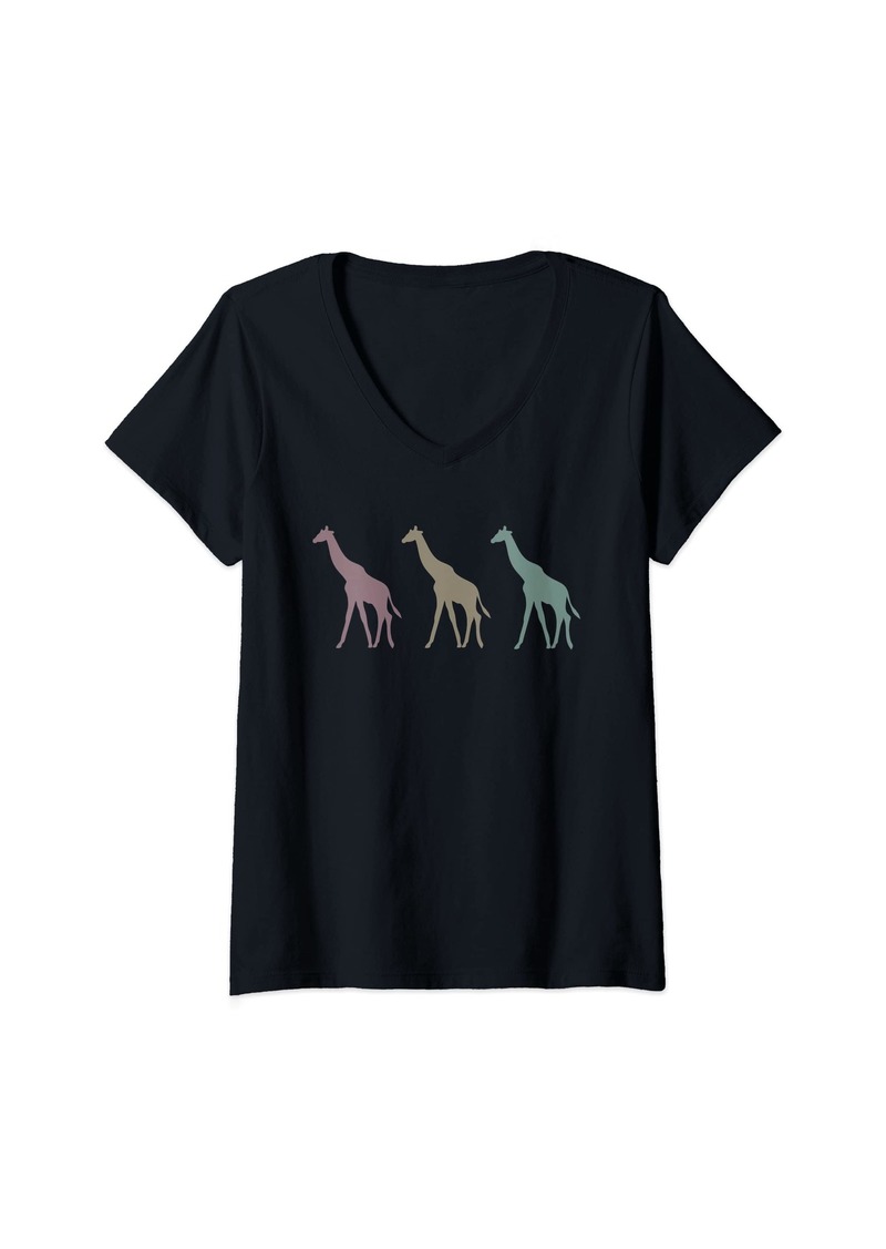 Nike Womens Giraffes V-Neck T-Shirt