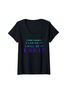 Nike Womens I Do It V-Neck T-Shirt