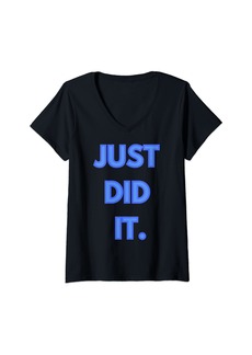 Nike Womens Just did it V-Neck T-Shirt
