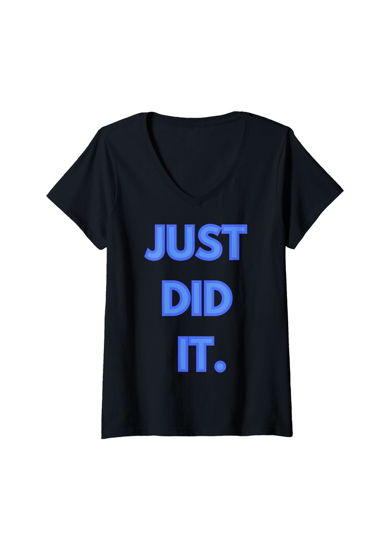 Nike Womens Just did it V-Neck T-Shirt