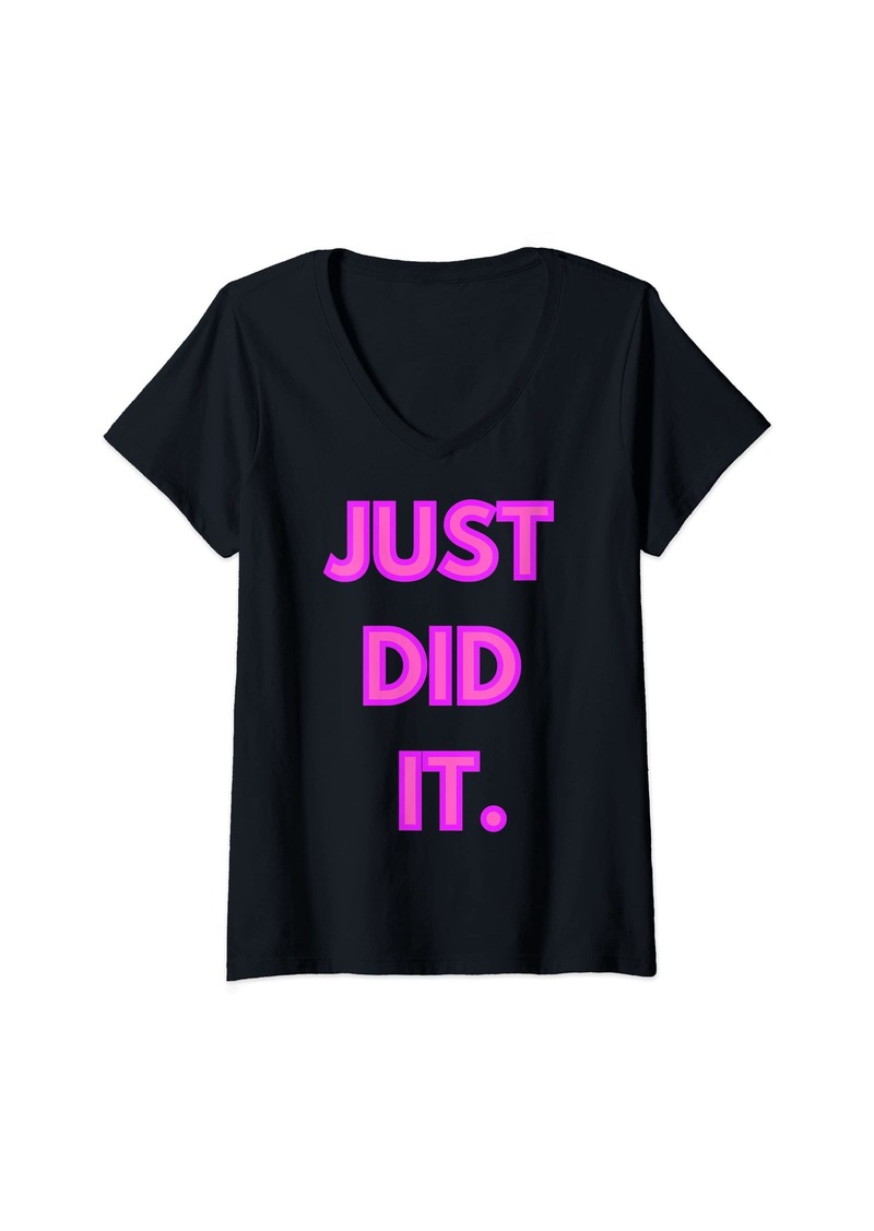 Nike Womens Just Did It V-Neck T-Shirt