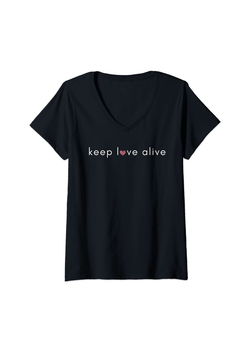 Nike Womens Keep Love Alive V-Neck T-Shirt