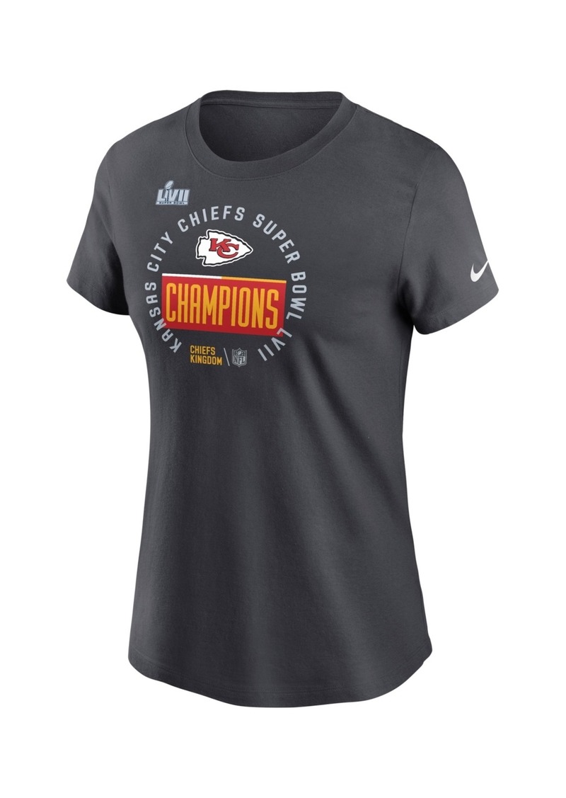 Nike Women's Nike Anthracite Kansas City Chiefs Super Bowl Lvii ...