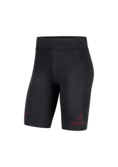 Women's Nike Black Alabama Crimson Tide Essential Tri-Blend Bike Shorts - Black