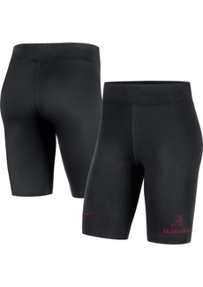 Women's Nike Black Alabama Crimson Tide Essential Tri-Blend Bike Shorts - Black