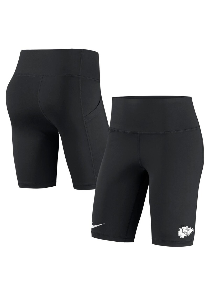 Women's Nike Black Kansas City Chiefs Biker Shorts - Black