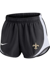Women's Nike Black New Orleans Saints Plus Size Tempo Shorts - Black