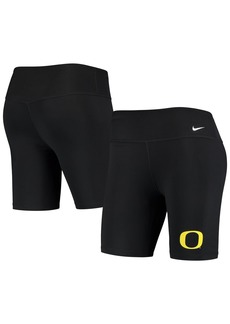 Women's Nike Black Oregon Ducks Biker Performance Shorts - Black