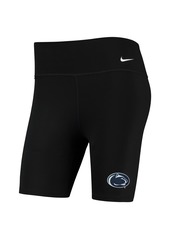 Women's Nike Black Penn State Nittany Lions Biker Performance Shorts - Black