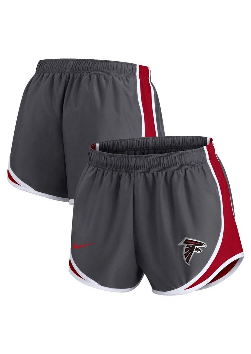 Women's Nike Charcoal Atlanta Falcons Logo Performance Tempo Shorts - Charcoal