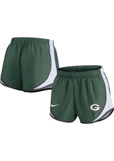 Women's Nike Green Green Bay Packers Tempo Shorts - Green