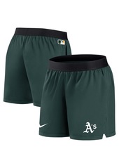 Women's Nike Green Oakland Athletics Authentic Collection Team Performance Shorts - Green