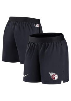 Women's Nike Navy Cleveland Guardians Authentic Collection Team Performance Shorts - Navy