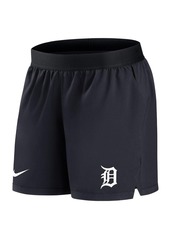 Women's Nike Navy Detroit Tigers Authentic Collection Flex Vent Max Performance Shorts - Navy