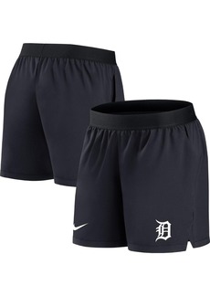Women's Nike Navy Detroit Tigers Authentic Collection Flex Vent Max Performance Shorts - Navy