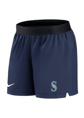 Women's Nike Navy Seattle Mariners Authentic Collection Team Performance Shorts - Navy