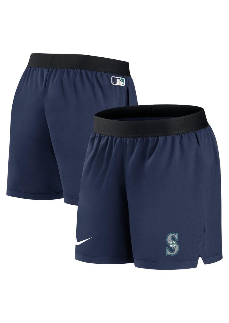 Women's Nike Navy Seattle Mariners Authentic Collection Team Performance Shorts - Navy