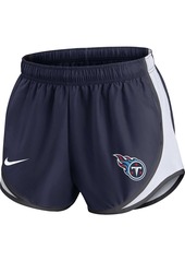 Women's Nike Navy Tennessee Titans Performance Tempo Shorts - Navy