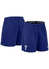 Women's Nike Royal Texas Rangers Authentic Collection Knit Shorts - Royal