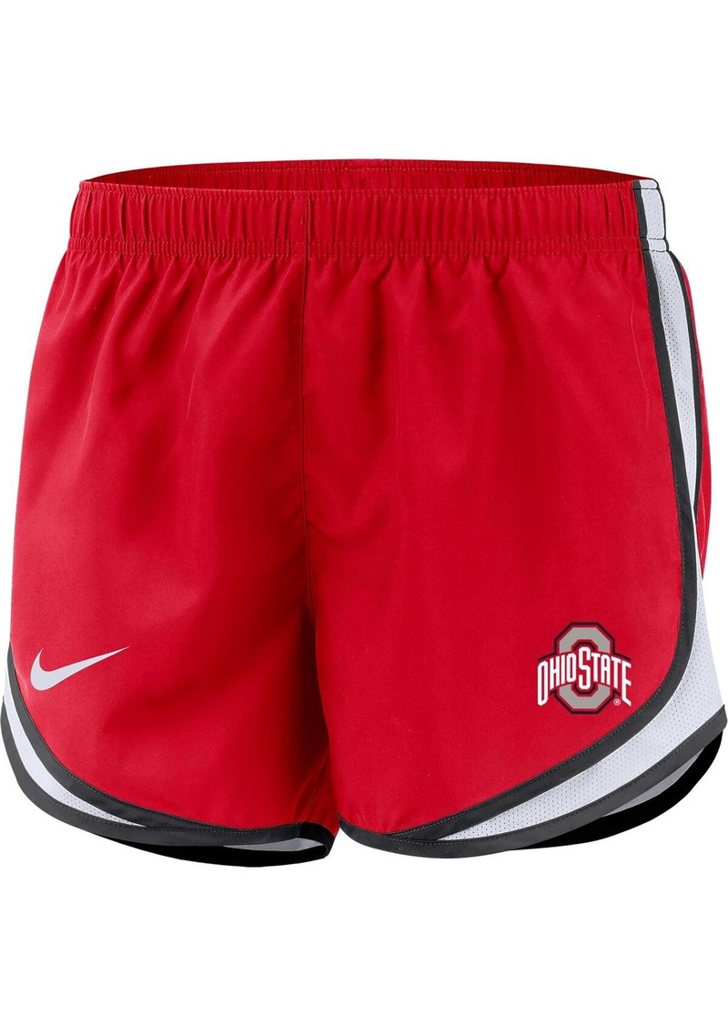 Women's Nike Scarlet Ohio State Buckeyes Tempo Performance Shorts - Scarlet