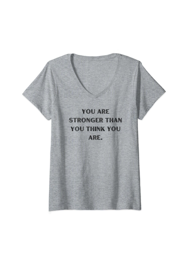 Nike Womens You Are Stronger than you think you are V-Neck T-Shirt