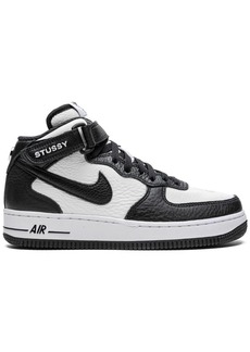 Nike x Stüssy Air Force 1 Mid "Light Bone Black" sneakers