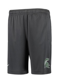 Big Boys and Girls Nike Anthracite Michigan State Spartans Performance Fly Shorts - Anthracite