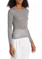 Nili Lotan Candice Silk Heathered Sweater