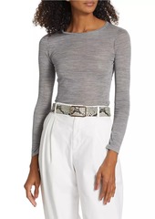 Nili Lotan Candice Silk Heathered Sweater