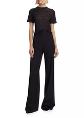 Nili Lotan Christophe Flared Wool Pants