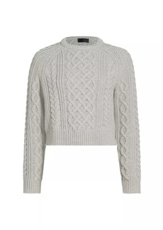 Nili Lotan Coras Wool Cable-Knit Sweater