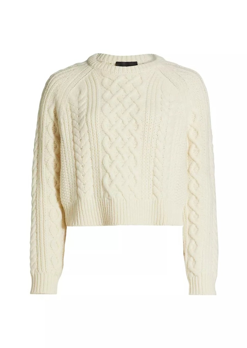 Nili Lotan Coras Wool Cable-Knit Sweater