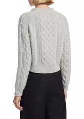 Nili Lotan Coras Wool Cable-Knit Sweater