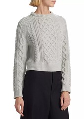 Nili Lotan Coras Wool Cable-Knit Sweater