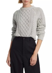 Nili Lotan Coras Wool Cable-Knit Sweater