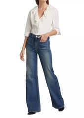 Nili Lotan Florence High-Rise Boot-Cut Jeans