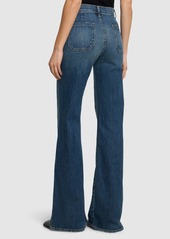 Nili Lotan Florence Cotton Flare High Rise Jeans