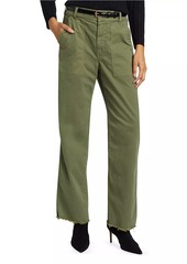 Nili Lotan Gaby Twill Straight-Leg Pants