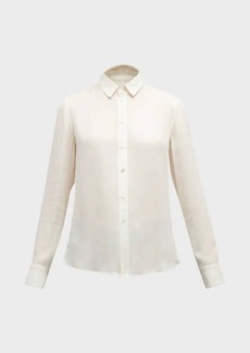 Nili Lotan Gaia Slim Shirt In Ivory