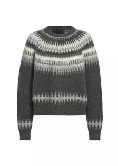Nili Lotan Genevive Fair-Isle-Inspired Sweater