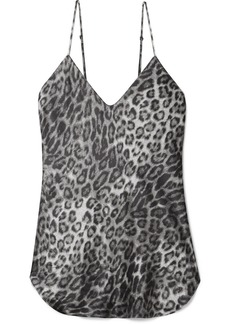 Nili Lotan Isabella Leopard-print Silk-satin Camisole