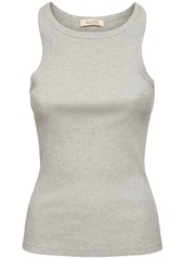 Nili Lotan Jennifer Ribbed Cotton Tank Top