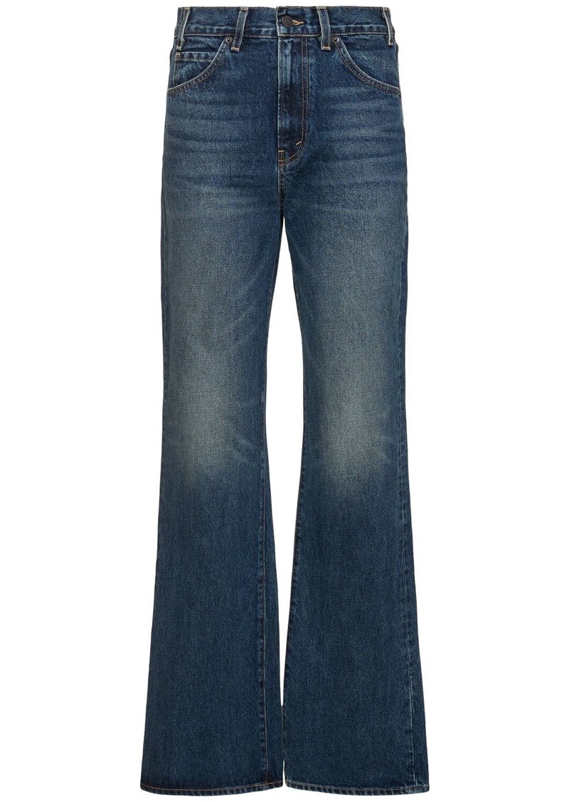 Nili Lotan Joan High Rise Flared Cotton Jeans