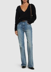 Nili Lotan Joan High Rise Flared Cotton Jeans