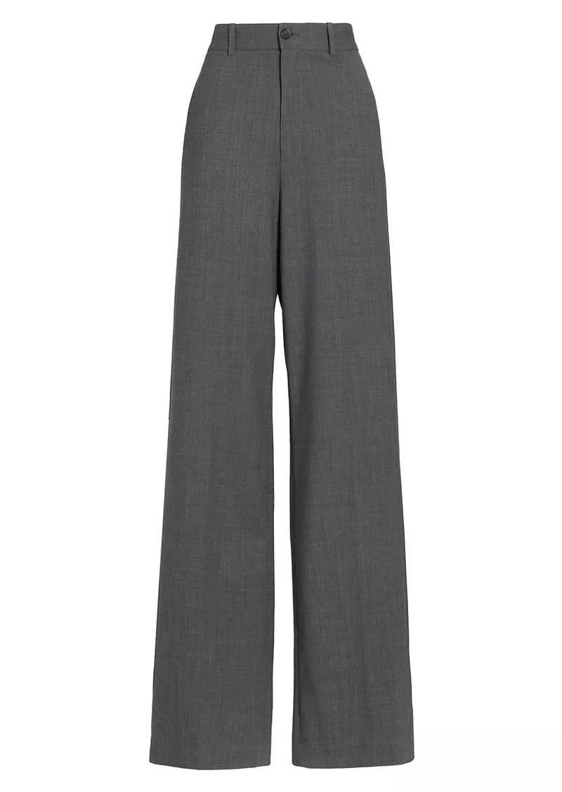 Nili Lotan Johan Wool-Blend Wide-Leg Pants