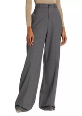 Nili Lotan Johan Wool-Blend Wide-Leg Pants