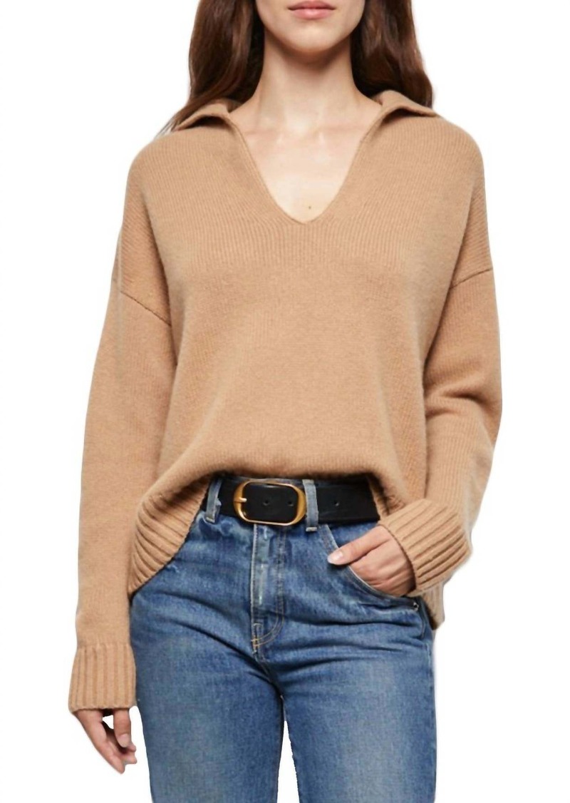 Nili Lotan Julie Cashmere Sweater In Camel